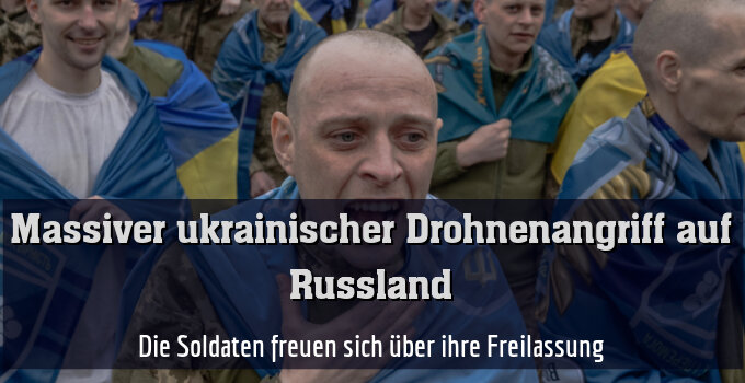 Die Soldaten freuen sich über ihre Freilassung