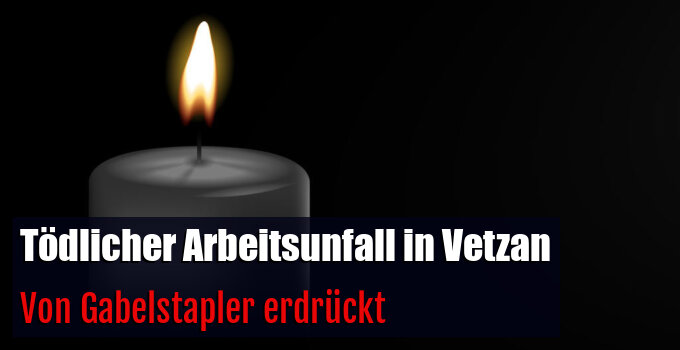 Von Gabelstapler erdrückt