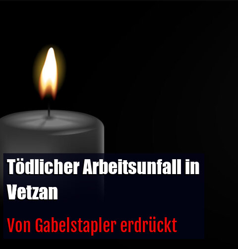 Von Gabelstapler erdrückt