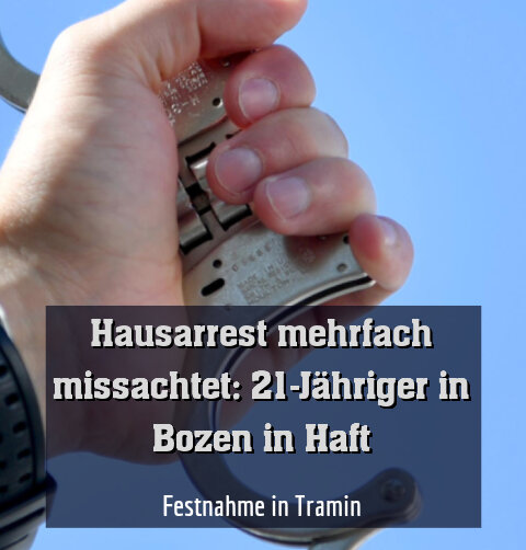 Festnahme in Tramin