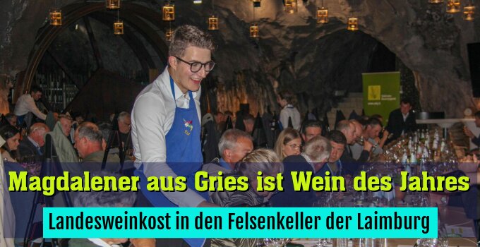 Landesweinkost in den Felsenkeller der Laimburg