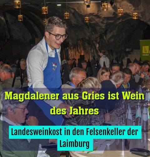 Landesweinkost in den Felsenkeller der Laimburg