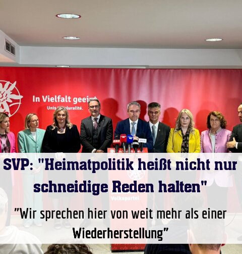 "Wir sprechen hier von weit mehr als einer Wiederherstellung"