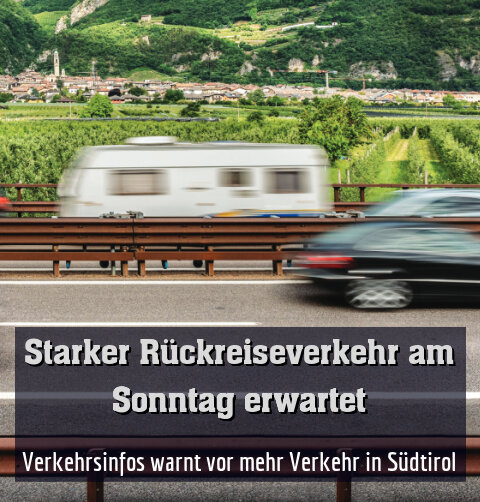 Verkehrsinfos warnt vor mehr Verkehr in Südtirol
