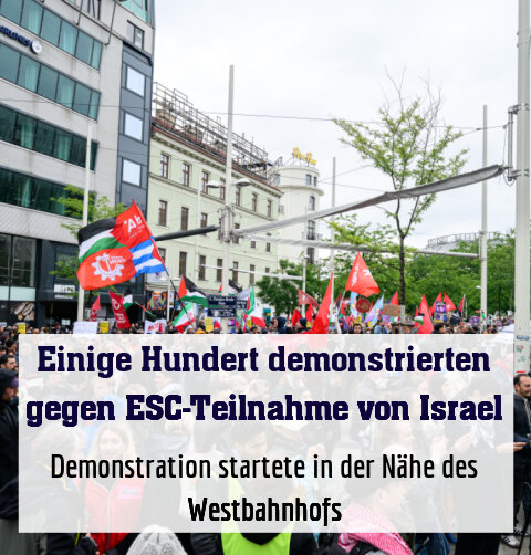 Demonstration startete in der Nähe des Westbahnhofs