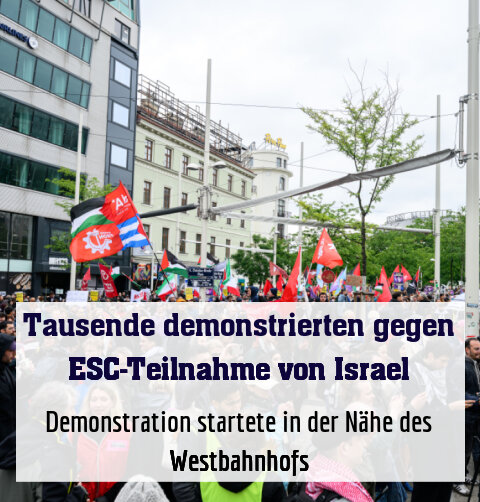 Demonstration startete in der Nähe des Westbahnhofs