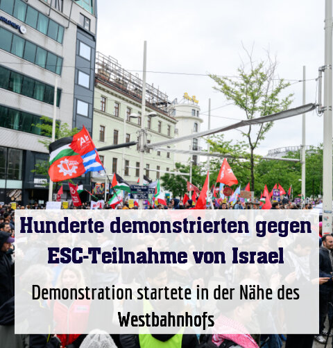 Demonstration startete in der Nähe des Westbahnhofs