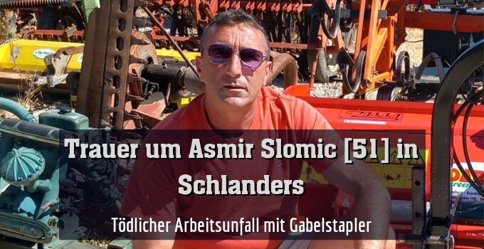 Tödlicher Arbeitsunfall mit Gabelstapler
