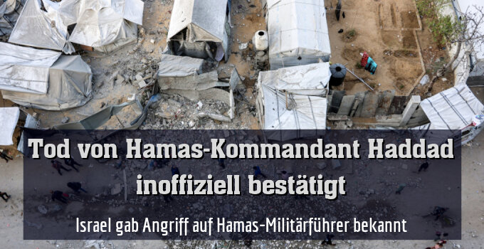 Israel gab Angriff auf Hamas-Militärführer bekannt