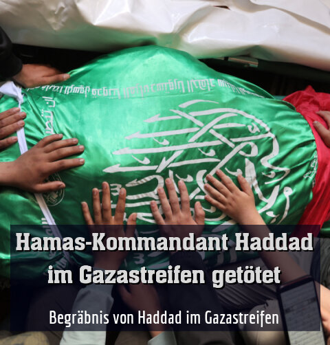 Begräbnis von Haddad im Gazastreifen