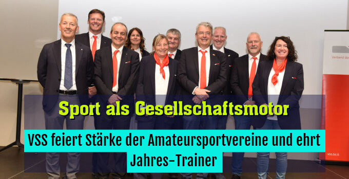 VSS feiert Stärke der Amateursportvereine und ehrt Jahres-Trainer