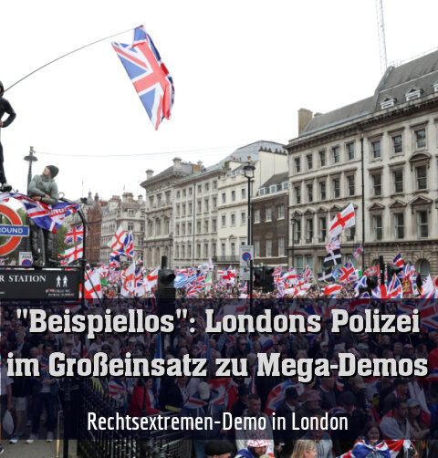 Rechtsextremen-Demo in London