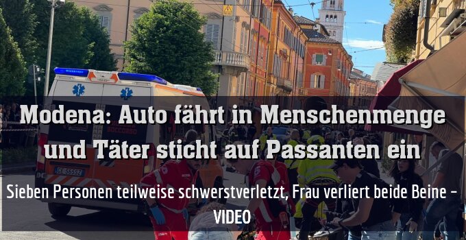 Sieben Personen teilweise schwerstverletzt, Frau verliert beide Beine – VIDEO