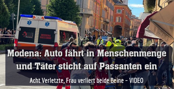 Acht Verletzte, Frau verliert beide Beine – VIDEO