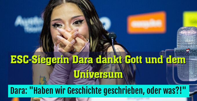 Dara: "Haben wir Geschichte geschrieben, oder was?!"