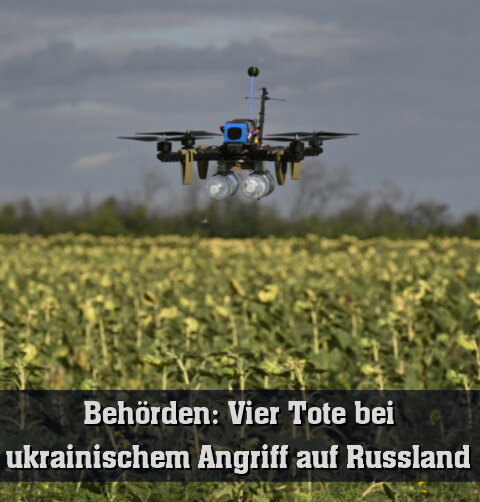 Ukrainische Drohne bei einer Übung (Archivbild)