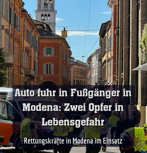 Rettungskräfte in Modena im Einsatz