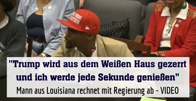 Mann aus Louisiana rechnet mit Regierung ab - VIDEO