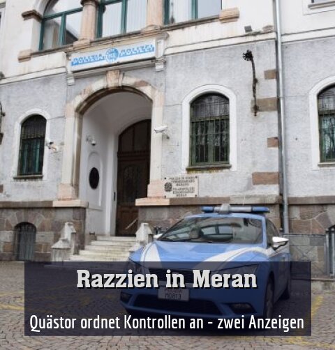 Quästor ordnet Kontrollen an - zwei Anzeigen