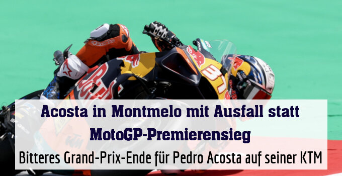 Bitteres Grand-Prix-Ende für Pedro Acosta auf seiner KTM