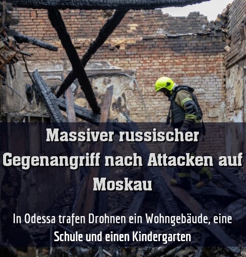Auch Odessa wurde wieder angegriffen
