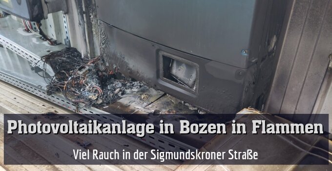 Viel Rauch in der Sigmundskroner Straße