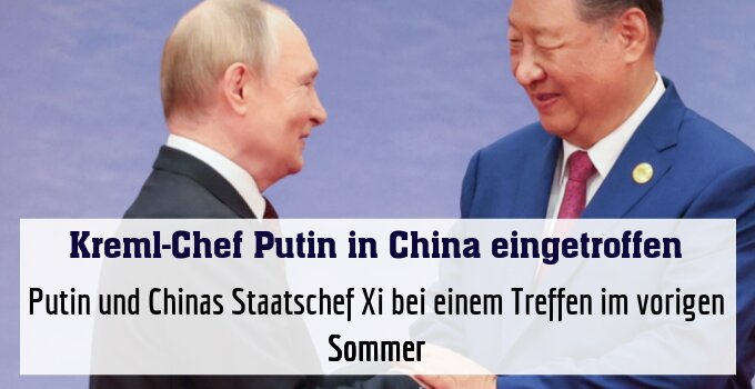 Putin und Chinas Staatschef Xi bei einem Treffen im vorigen Sommer