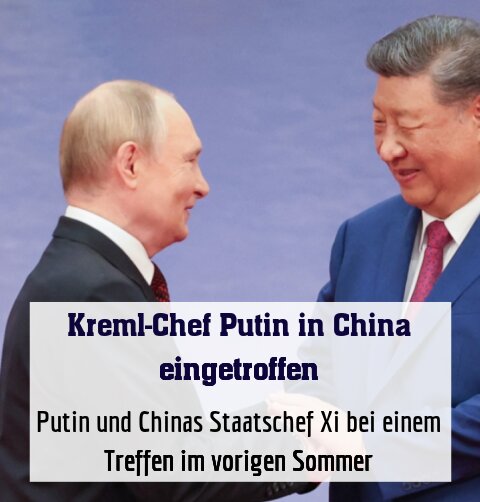 Putin und Chinas Staatschef Xi bei einem Treffen im vorigen Sommer