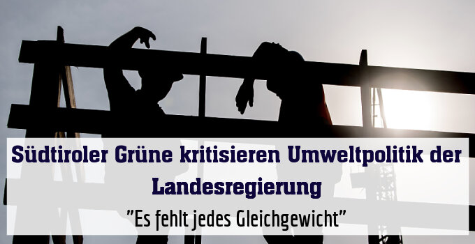 "Es fehlt jedes Gleichgewicht"