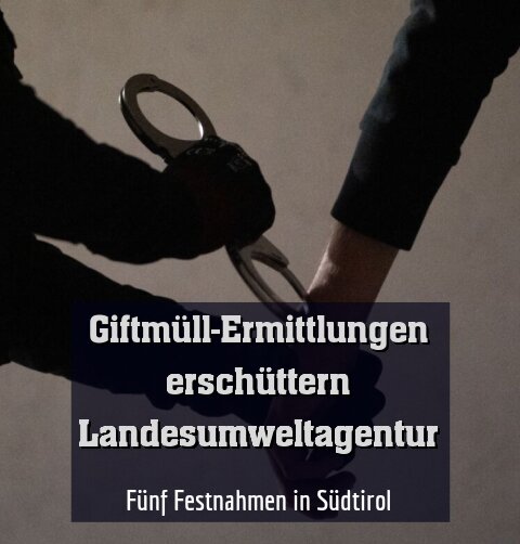 Fünf Festnahmen in Südtirol