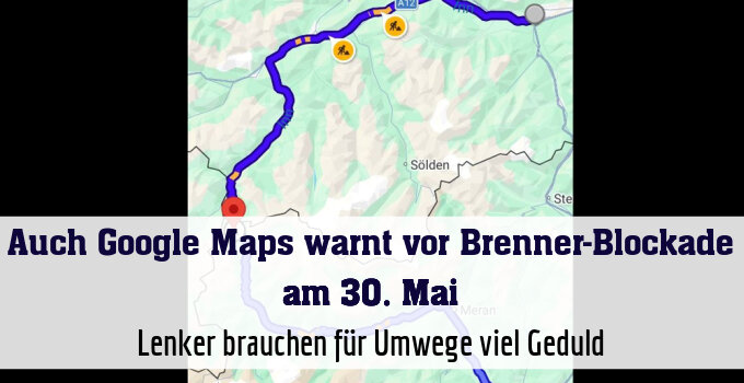 Lenker brauchen für Umwege viel Geduld