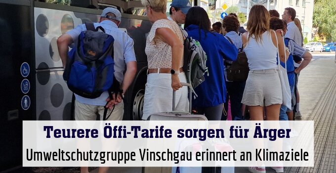 Umweltschutzgruppe Vinschgau erinnert an Klimaziele
