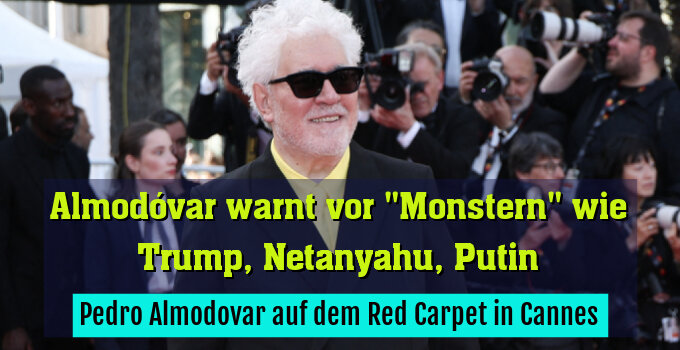 Pedro Almodovar auf dem Red Carpet in Cannes
