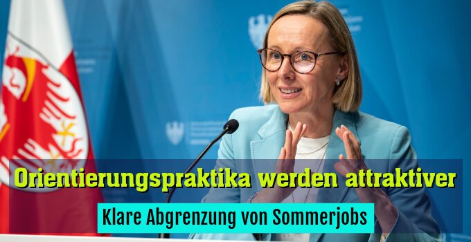 Klare Abgrenzung von Sommerjobs