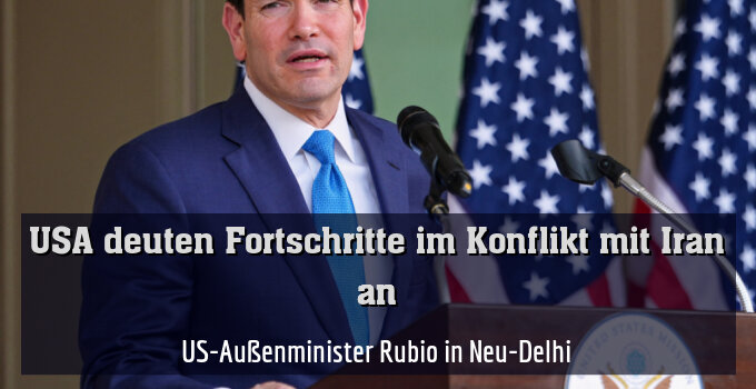 US-Außenminister Rubio in Neu-Delhi