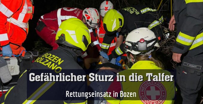 Rettungseinsatz in Bozen