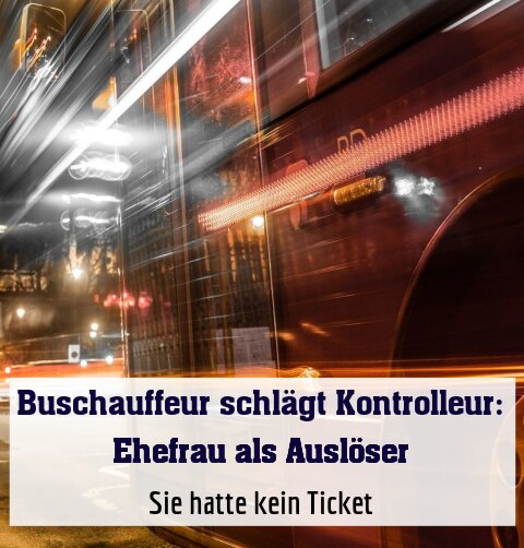 Sie hatte kein Ticket