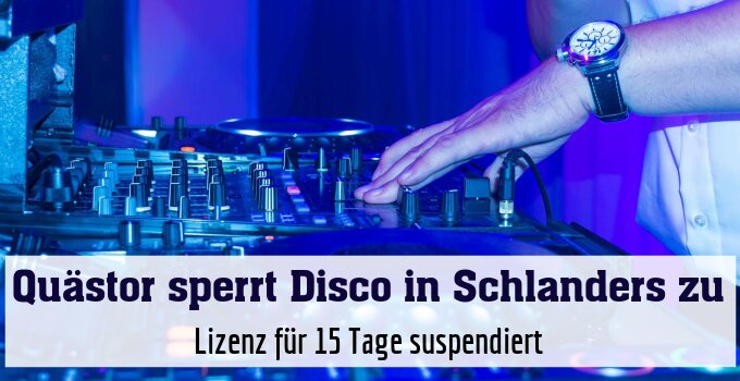 Lizenz für 15 Tage suspendiert