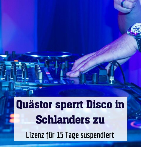 Lizenz für 15 Tage suspendiert