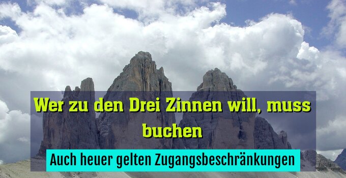Auch heuer gelten Zugangsbeschränkungen