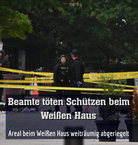 Areal beim Weißen Haus weiträumig abgeriegelt