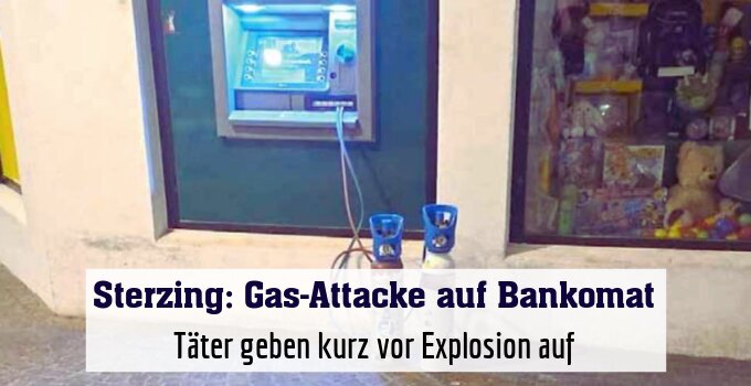 Täter geben kurz vor Explosion auf