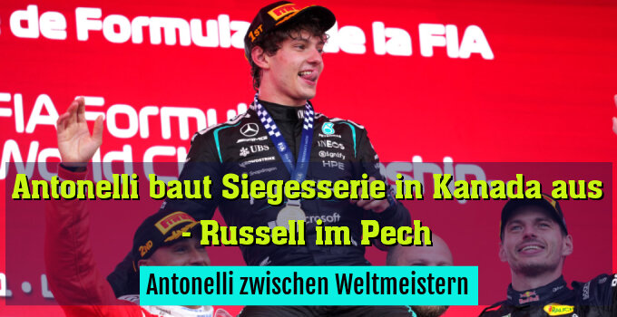 Antonelli zwischen Weltmeistern