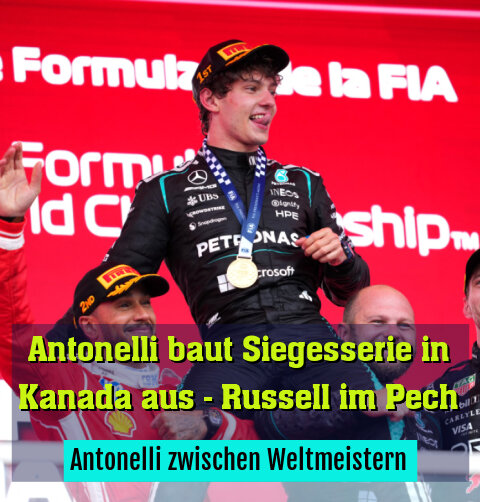 Antonelli zwischen Weltmeistern