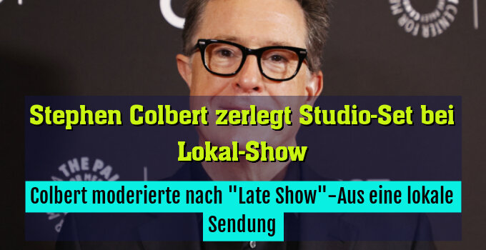 Colbert moderierte nach "Late Show"-Aus eine lokale Sendung