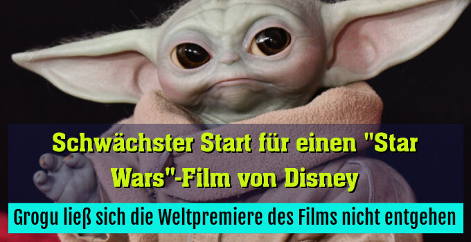 Grogu ließ sich die Weltpremiere des Films nicht entgehen
