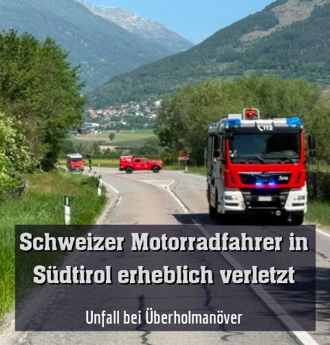 Unfall bei Überholmanöver