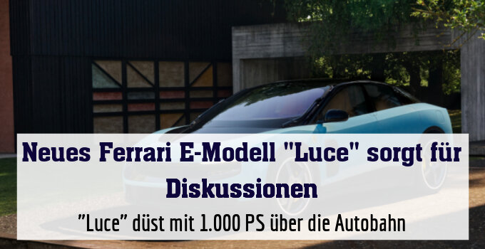 "Luce" düst mit 1.000 PS über die Autobahn