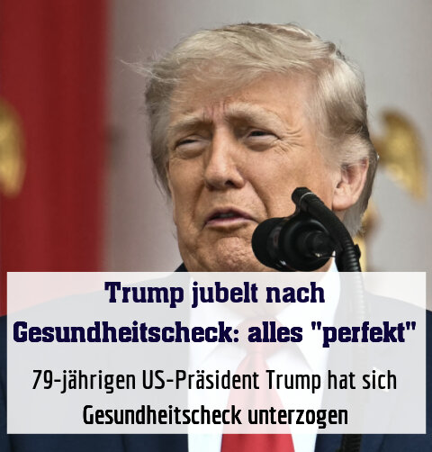 79-jährigen US-Präsident Trump hat sich Gesundheitscheck unterzogen