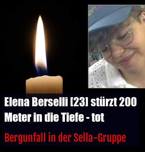 Bergunfall in der Sella-Gruppe